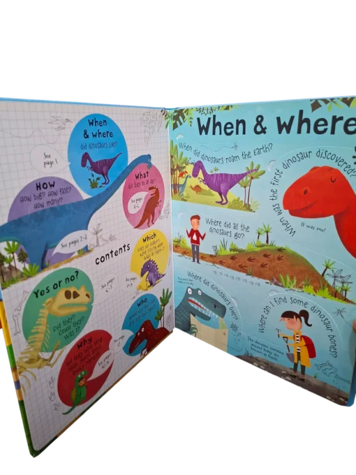 Usborne Questions and Answers About  Dinosaurs- A LIFT THE FLAP BOOK - Image 3