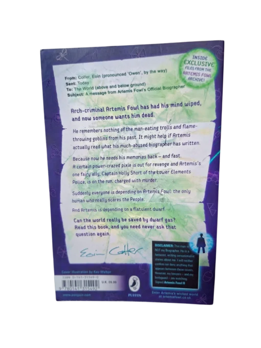 EOIN COLFER - ARTEMIS FOWL AND THE OPAL DECEPTION - Image 2