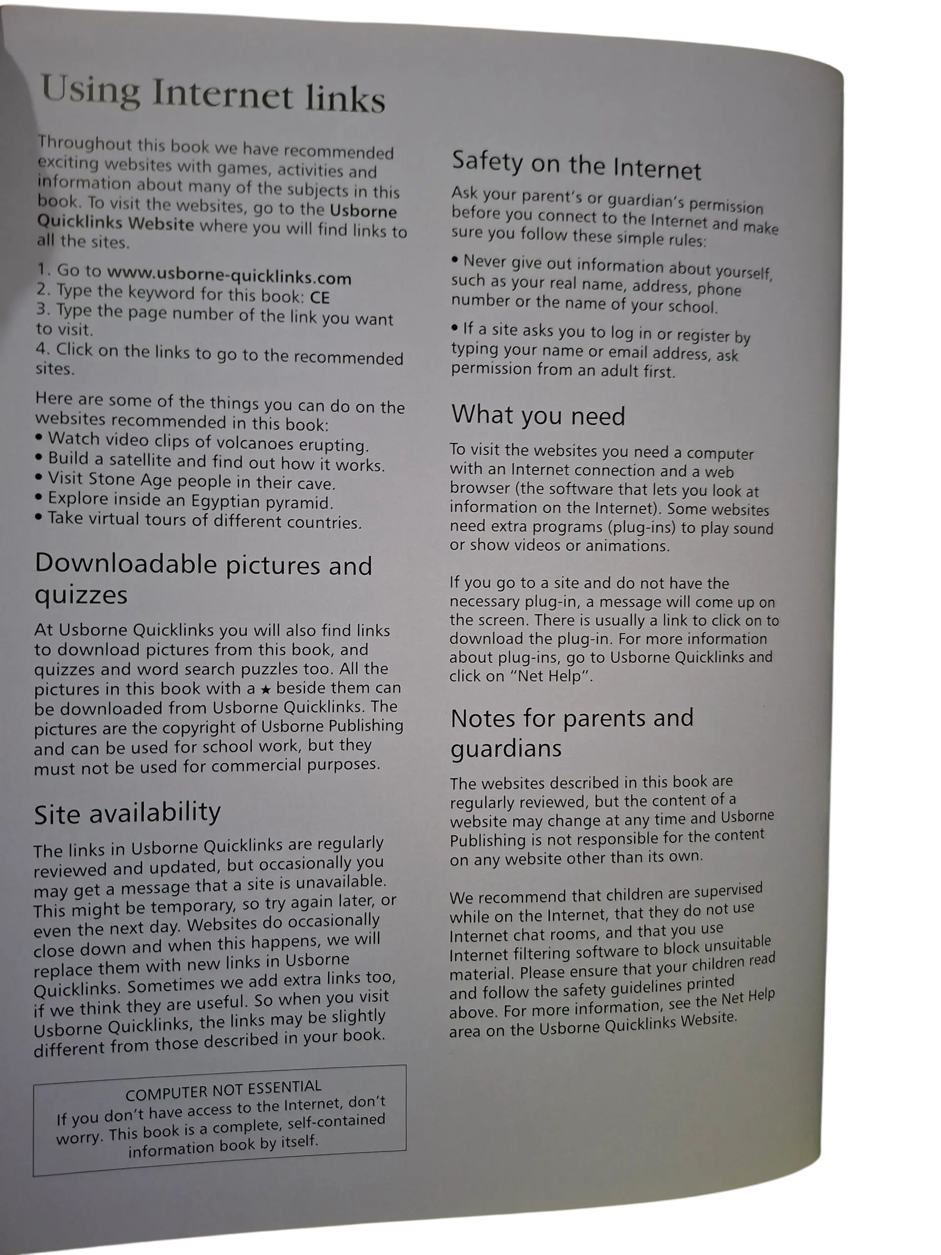 THE USBORNE NTERNET-LINKED CHILDREN'S ENCYCLOPEDIA (Age 7 & Above) - Image 3