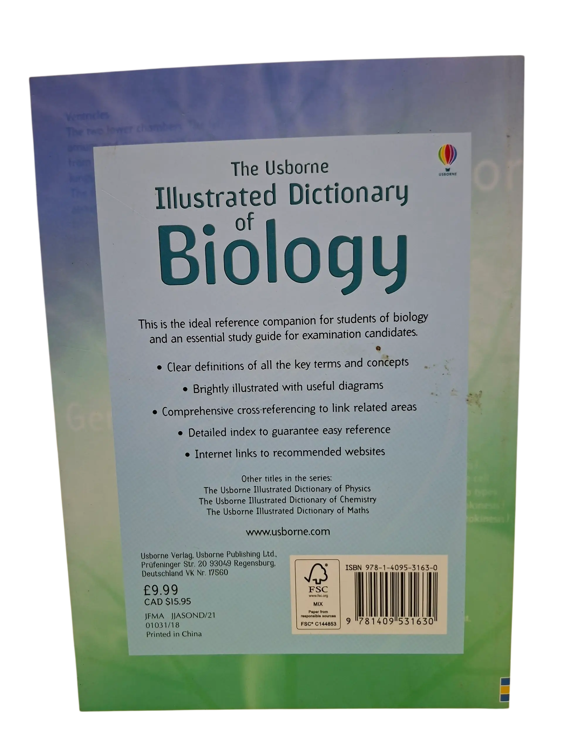 Usborne Illustrated Dictionary of Biology (Age 12 & Above) - Image 2