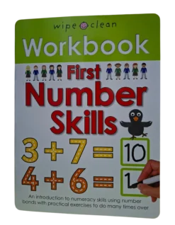 Wipe and Clean Workbook: First Number Skills (Age 4 and Above)